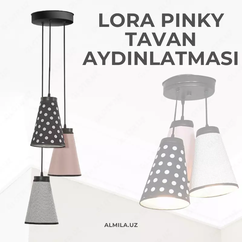 Lora Pinky Светильник потолочный подвесной от ALMILA🇹🇷(Турция)