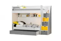 Двухъярусная кровать c лестницей из коллекции NEO 🇹🇷 с рабочей зоной