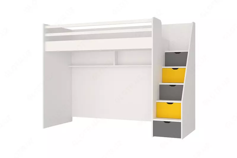 Двухъярусная кровать c лестницей из коллекции NEO 🇹🇷 с рабочей зоной - по запросу