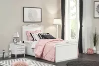 O'smirlar uchun to'shak Almila "Lora Bazalı Karyola" 100 x 200 sm (Turkiya) Oq - по запросу