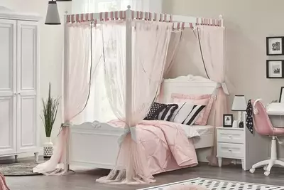 Тумбочка прикроватная Almila "Lora" 47 х 45.8 х 54.5 см (Турция) Белая Только в розницу