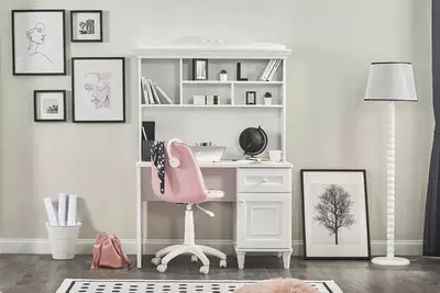 Настольный модуль Almila "Lora Study" 121.5 х 30.3 х 98.2 см (Турция) Белый Только в розницу