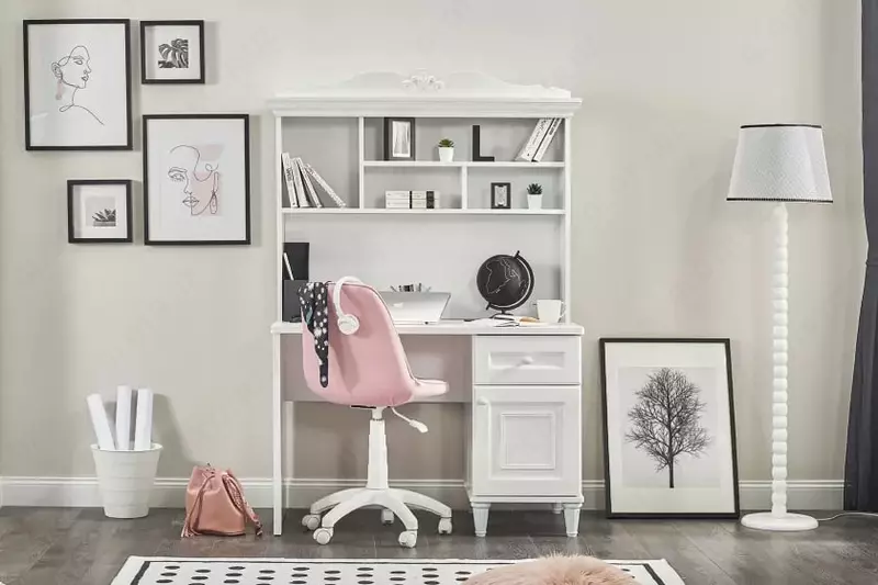 Настольный модуль Almila "Lora Study" 121.5 х 30.3 х 98.2 см (Турция) Белый Только в розницу