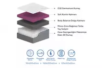 Ortopedik matras 3D Almila Life "Trend" 100 x 200 x 22 sm (Turkiya) Oq - Магазин турецкой детской мебели "ALMILA"