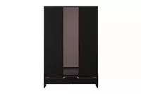 Uch eshikli oyna shkafi Almila "Roox Raven" (Turkiya) Qora - по запросу