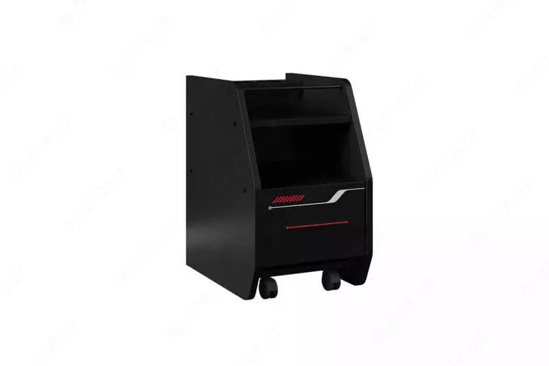 Передвижная тумбочка Almila "Roox Raven" 36.4 х 50.8 х 57.5 см (Турция) Черная