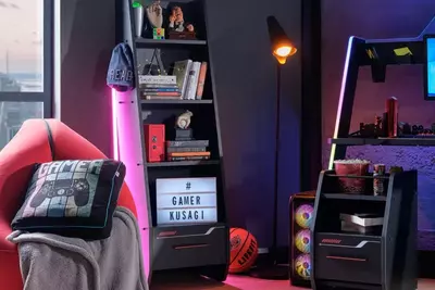 Kitob javoni Almila "Roox Raven" 47 x 41,5 x 144 sm (Turkiya) Qora