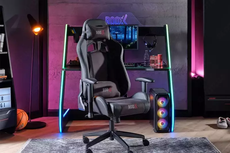 Игровое Кресло Almila "Roox 01"  (Турция) Черное Только в розницу