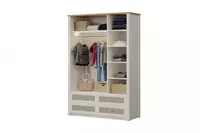 Трехдверный шкаф с выдвижными ящиками Almila "Corso" (Турция) Бежевый/Белый Только в розницу