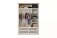 Трехдверный шкаф с выдвижными ящиками Almila "Corso" (Турция) Бежевый/Белый Магазин турецкой детской мебели "ALMILA"