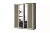 по запросу Четырехдверный зеркальный шкаф Almila "Corso" (Турция) Бежевый/Белый