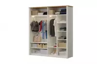 Четырехдверный зеркальный шкаф Almila "Corso" (Турция) Бежевый/Белый Только в розницу