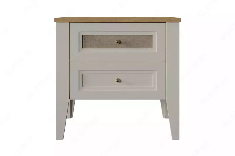 Тумбочка прикроватная Almila "Corso" 56.2 х 48.6 х 54.4 см (Турция) Белая/Бежевая - по запросу