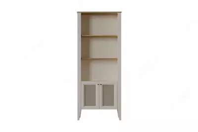 Книжный шкаф Almila "Corso" 73.9 х 36.1 х 180 см (Турция) Белый/Бежевый