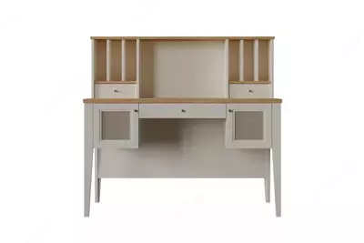 Письменный стол с низким модулем Almila "Corso" 132.2 х 66.7 х 122.4 см (Турция) Белый/Бежевый