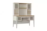 Письменный стол с высоким модулем Almila "Corso" 132.2 х 66.7 х 165 см (Турция) Белый/Бежевый