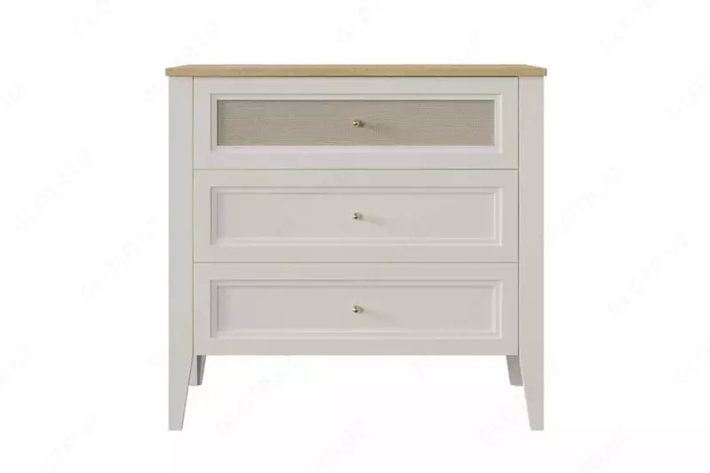 Комод (низкий) Almila "Corso" 91.2 х 48.6 х 86.7 см (Турция) Белый/Бежевый