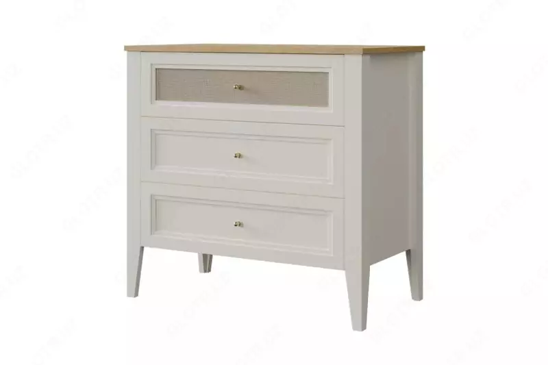Комод (низкий) Almila "Corso" 91.2 х 48.6 х 86.7 см (Турция) Белый/Бежевый