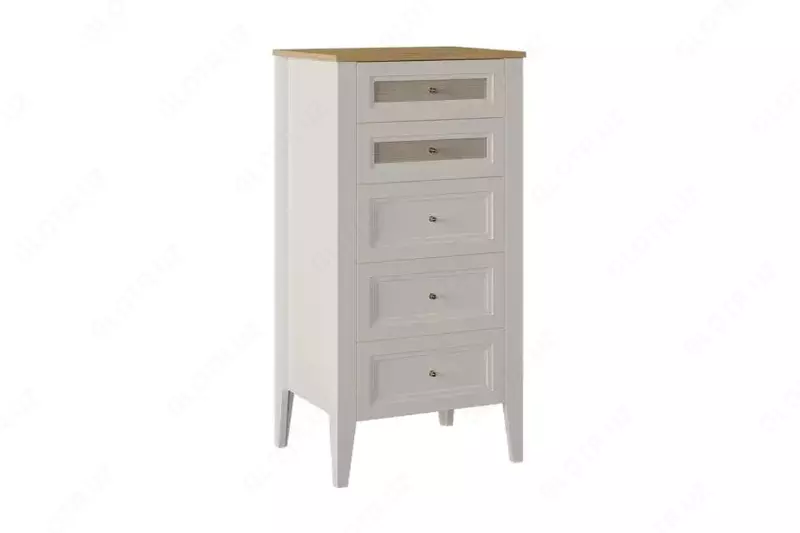 Комод (высокий) Almila "Corso" 61.2 х 48.6 х 121.2 см (Турция) Белый/Бежевый