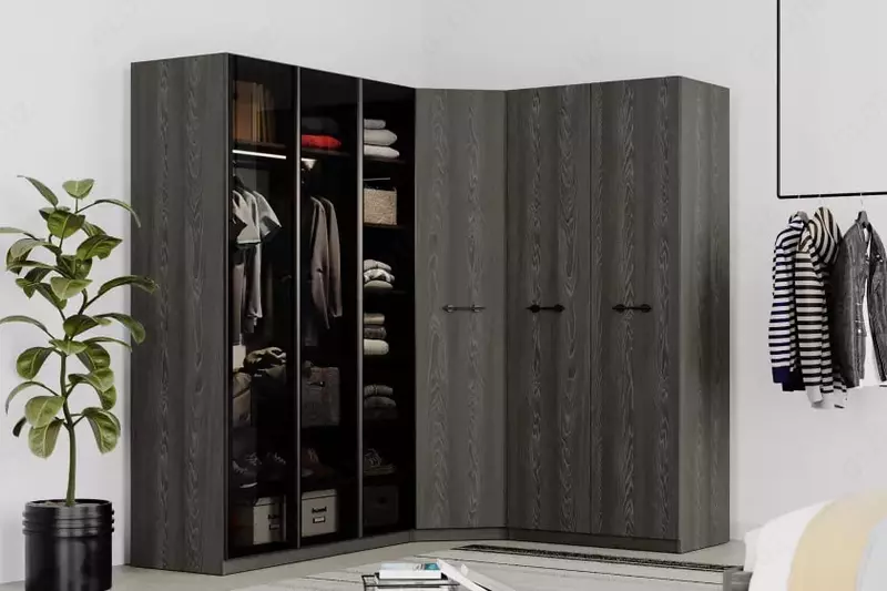 стеклянный) Almila "Arwen" 135 х 55 х 213.5 см (Турция) Черный дуб