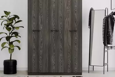 3 eshikli shkaf uchun ko'r eshik Almila "Arwen" 44,7(x3) x 3,4 x 207 sm (Turkiya) Qora eman