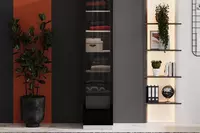 по запросу Стеклянная дверь для однодверного шкафа Almila "Arwen" 44.7 х 1.8 х 207 см (Турция) Черная