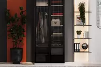 по запросу Стеклянная дверь для 2-х дверного шкафа Almila "Arwen" 44.7(х2) х 1.8 х 207 см (Турция) Черная