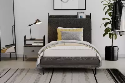 Подростковая кровать Almila "Arwen Karyola" 120 х 200 см (Турция) Черный дуб