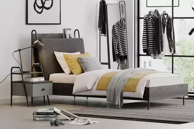 Подростковая кровать Almila "Arwen Karyola" 120 х 200 см (Турция) Черный дуб