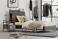 O'smirlar uchun to'shak Almila "Arwen Karyola" 120 x 200 sm (Turkiya) Qora eman Chakana savdo