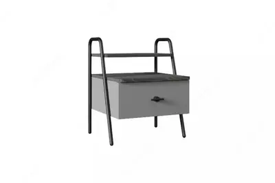 Прикроватная тумбочка Almila "Arwen" 50 х 46.5 х 61.5 см (Турция) Серая