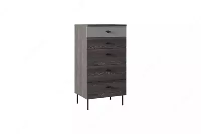 Sandiq (baland) Almila "Arwen" 60 x 46,8 x 114,3 sm (Turkiya) Qora eman/kulrang