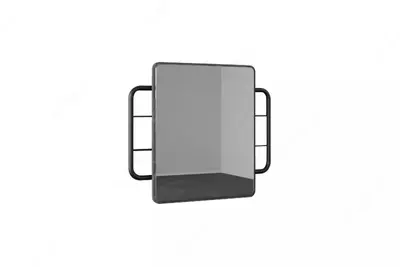 Sandiq uchun oyna Almila "Arwen" 70 x 4,5 x 60 sm (Turkiya) Qora metall