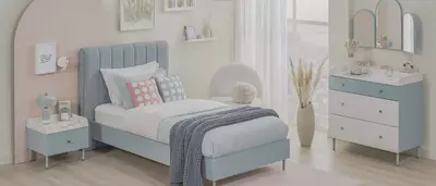 Комплект подростковой мебели Almila "Laila" (Турция) Белый/Голубой