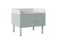 Прикроватная тумбочка Almila "Laila" 50 х 43.8 х 45.7 см (Турция) Голубая/Белая