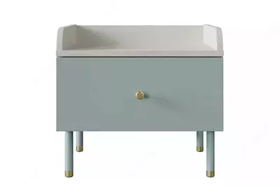 Прикроватная тумбочка Almila "Laila" 50 х 43.8 х 45.7 см (Турция) Голубая/Белая