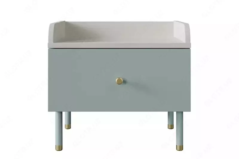 Прикроватная тумбочка Almila "Laila" 50 х 43.8 х 45.7 см (Турция) Голубая/Белая - по запросу