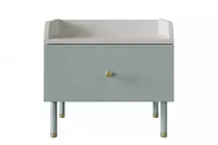 Прикроватная тумбочка Almila "Laila" 50 х 43.8 х 45.7 см (Турция) Голубая/Белая - по запросу