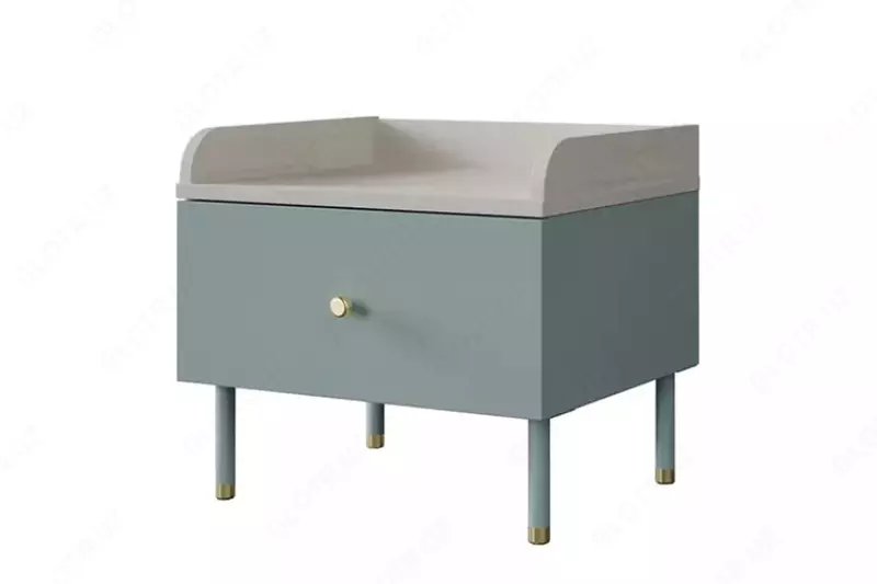 по запросу Прикроватная тумбочка Almila "Laila" 50 х 43.8 х 45.7 см (Турция) Голубая/Белая