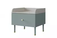 по запросу Прикроватная тумбочка Almila "Laila" 50 х 43.8 х 45.7 см (Турция) Голубая/Белая