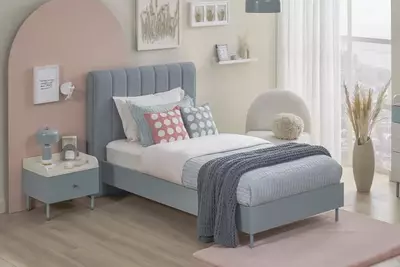 Прикроватная тумбочка Almila "Laila" 50 х 43.8 х 45.7 см (Турция) Голубая/Белая