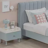Прикроватная тумбочка Almila "Laila" 50 х 43.8 х 45.7 см (Турция) Голубая/Белая Магазин турецкой детской мебели "ALMILA"