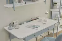 Письменный стол Almila "Laila" 121 х 60.5 х 78 см (Турция) Голубой/Белый Только в розницу