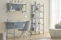 Подвесной настольный модуль Almila "Laila" 120 х 28.2 х 51.8 см (Турция) Голубой/Белый Только в розницу