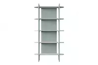 Книжный шкаф (открытый) Almila "Laila" 90 х 35 х 172.7 см (Турция) Голубой/Белый - по запросу