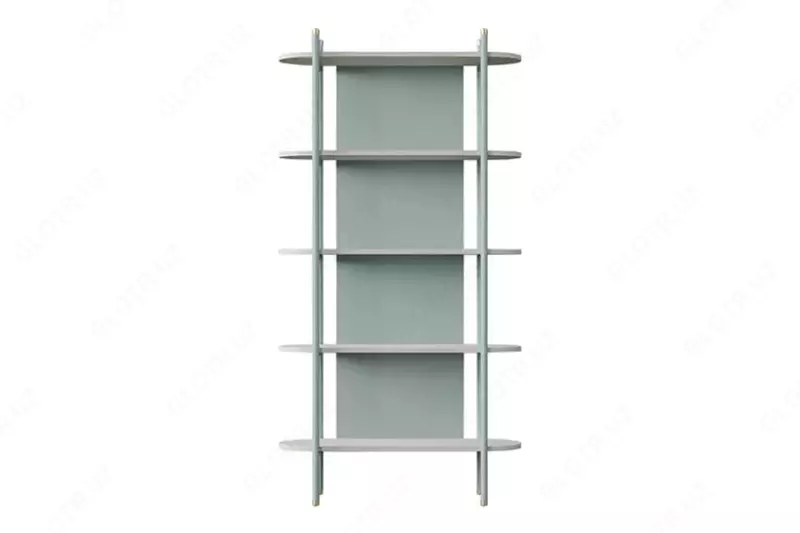 Книжный шкаф (открытый) Almila "Laila" 90 х 35 х 172.7 см (Турция) Голубой/Белый - по запросу