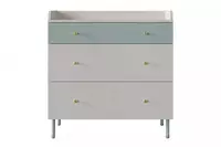 Комод (низкий) Almila "Laila" 90 х 48.8 х 93.2 см (Турция) Голубой/Белый - по запросу