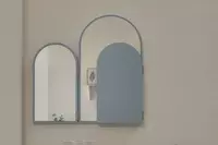 Зеркало-книжка для комода  Almila "Laila" 85.8 х 2.2 х 60 см (Турция) Голубое Магазин турецкой детской мебели "ALMILA"