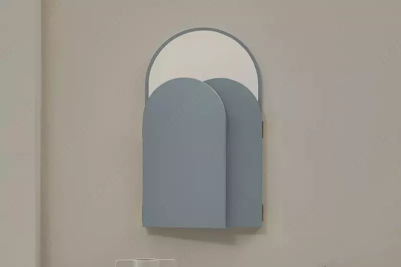 Зеркало-книжка для комода  Almila "Laila" 85.8 х 2.2 х 60 см (Турция) Голубое - Магазин турецкой детской мебели "ALMILA"