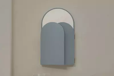 Зеркало-книжка для комода  Almila "Laila" 85.8 х 2.2 х 60 см (Турция) Голубое